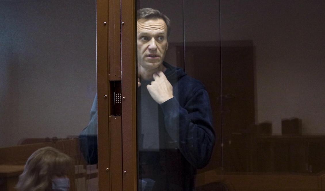Den ryska oppositionspolitikern Aleksej Navalnyjs hälsa är försämrad. Arkivbild. Foto: AP/TT