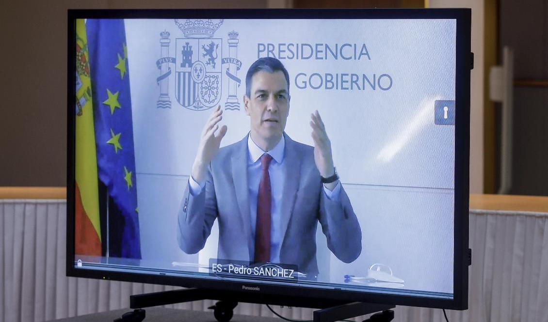Spanien, med premiärminister Pedro Sánchez, är nu det land som har högst arbetslöshet i EU. Arkivfoto. Foto: Stephanie Lecocq/AP/TT