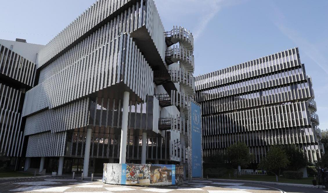 WFP:s högkvarter i Rom i Italien. Arkivbild. Foto: AP/TT