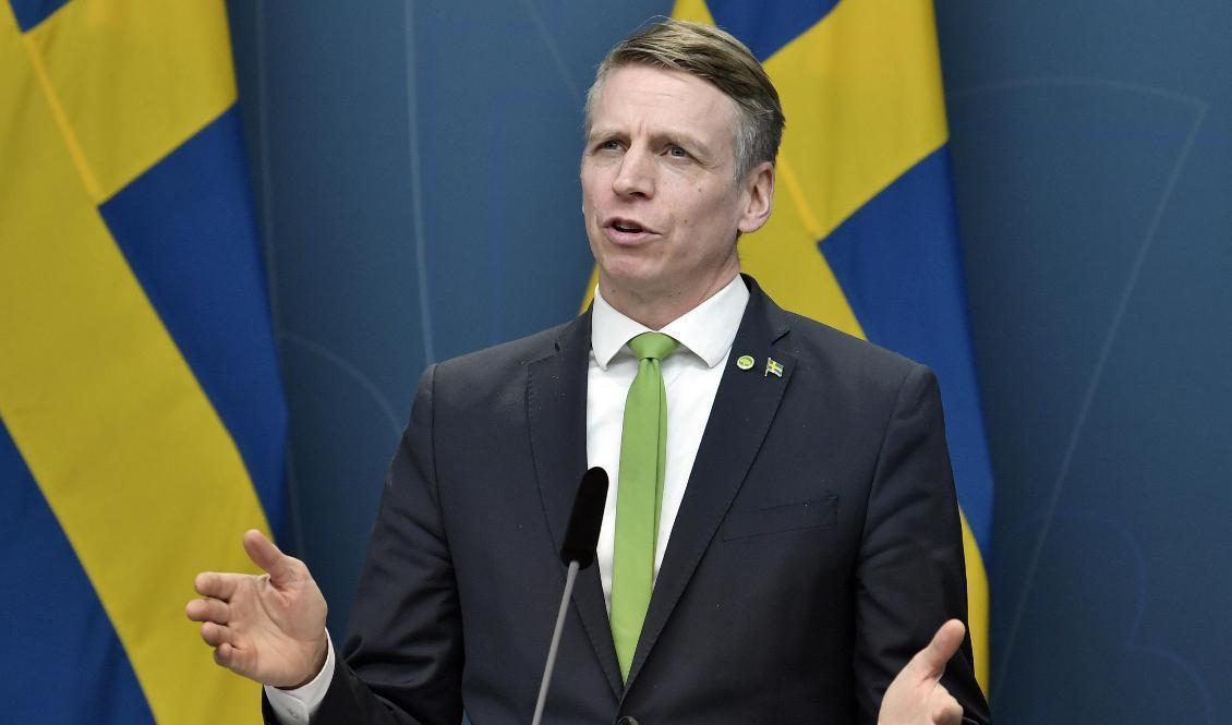 
Miljö- och klimatminister Per Bolund (MP). Arkivbild. Foto: Janerik Henriksson/TT                                            