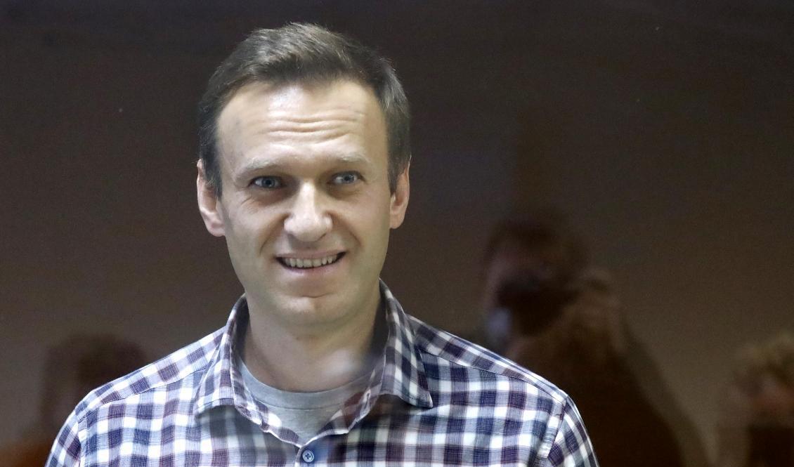 Aleksej Navalnyj. Bilden togs i samband med rättegången mot honom i slutet av februari. Foto: Alexander Zemlianichenko