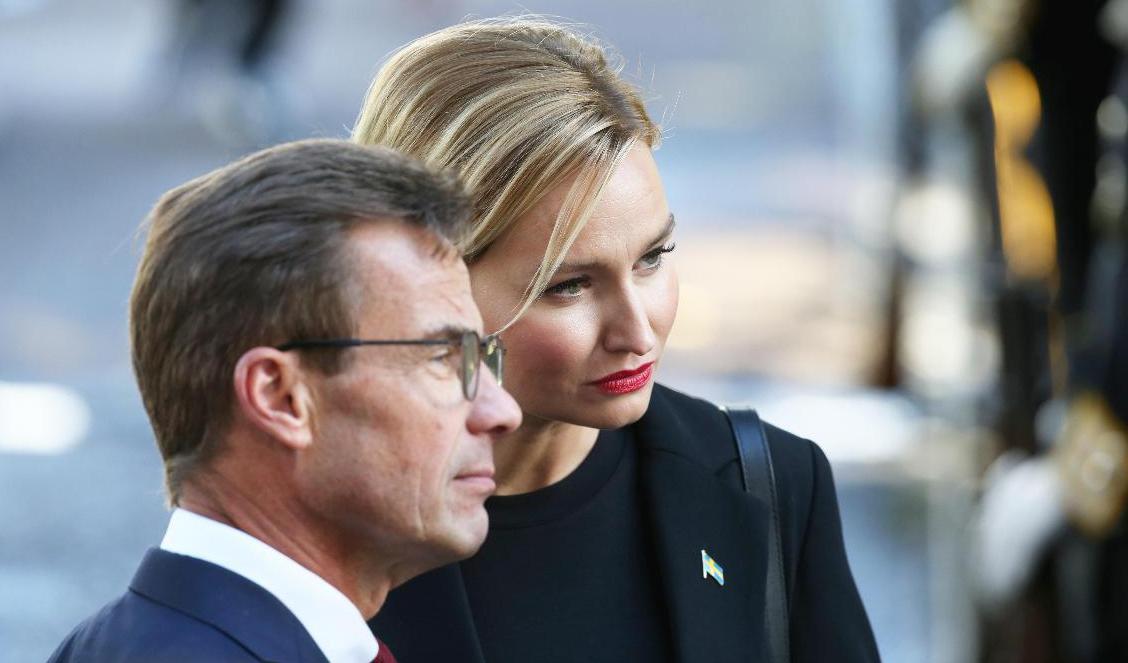 Ulf Kristersson (M) och Kristdemokraternas partiledare Ebba Busch gör gemensam sak med Liberalerna och Sverigedemokraterna om migrationspolitiken. Arkivbild. Foto: Sören Andersson/TT