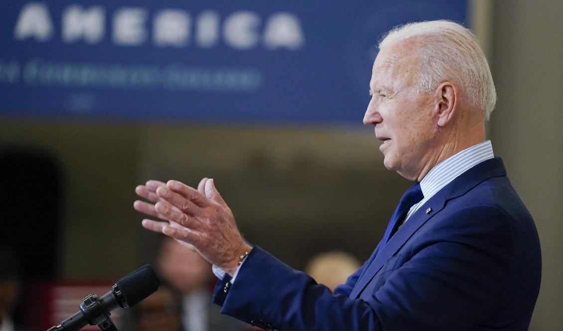 USA:s president Joe Biden satsar på cybersäkerhet. Foto: Evan Vucci/AP/TT