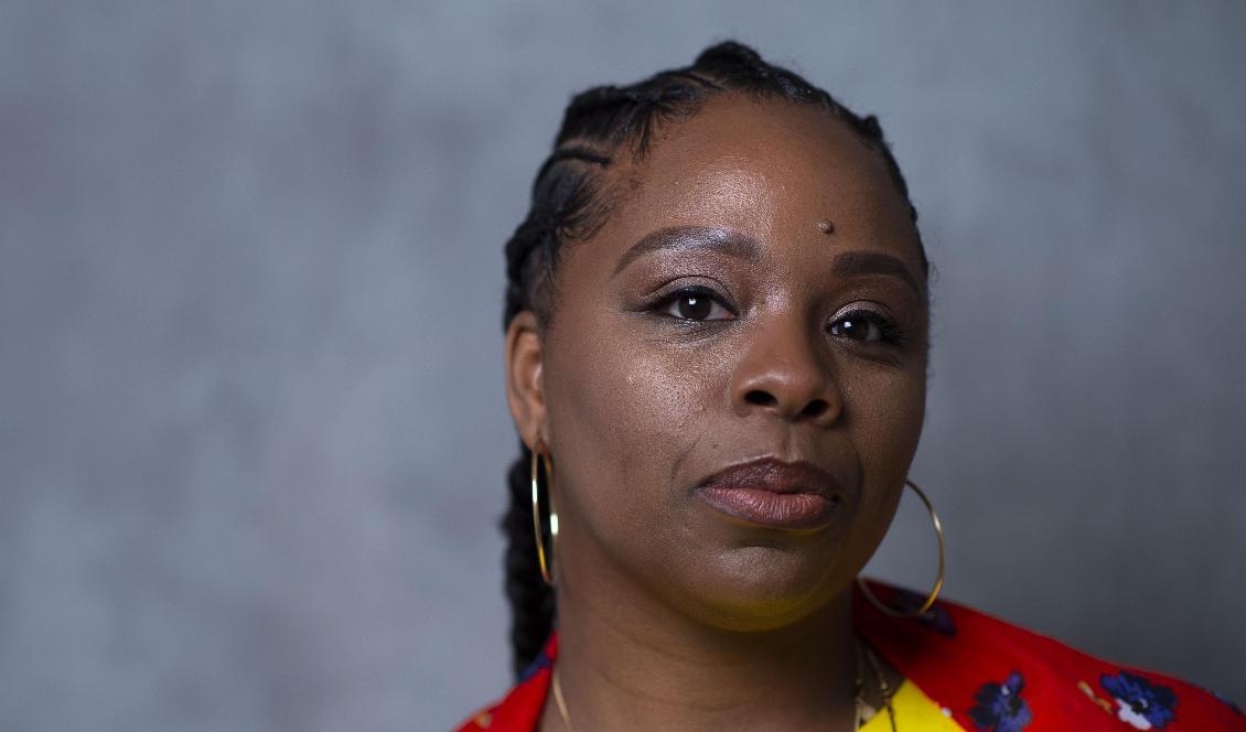 
En av grundarna av Black Lives Matter, Patrisse Khan-Cullors, deltar i United State of Women Summit i Los Angeles den 5 maj 2018. Foto: Valerie Macon/AFP via Getty Images                                            