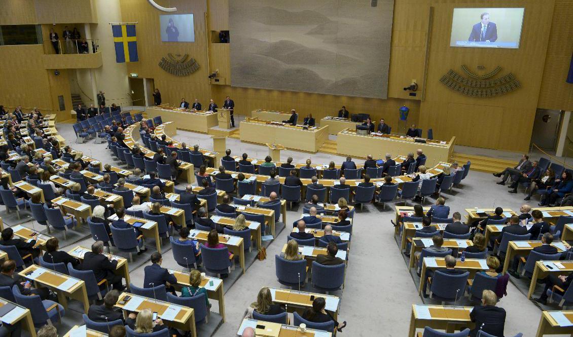 Runt 800 tidigare riksdagsledamöter har i dag tillgång till riksdagen trots att deras uppdrag är avslutade. Arkivbild. Foto: Janerik Henriksson/TT