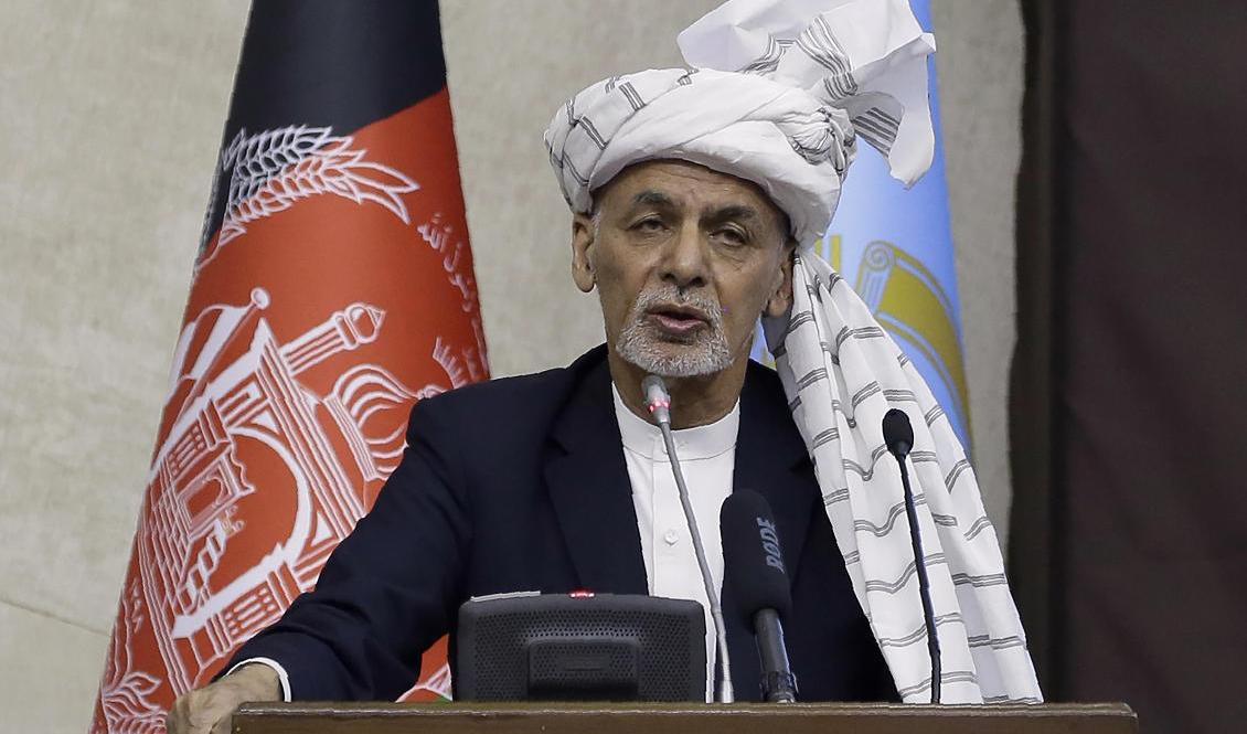 Afghanistans president Ashraf Ghani. Arkivbild. Foto: Mariam Zuhaib/AP/TT