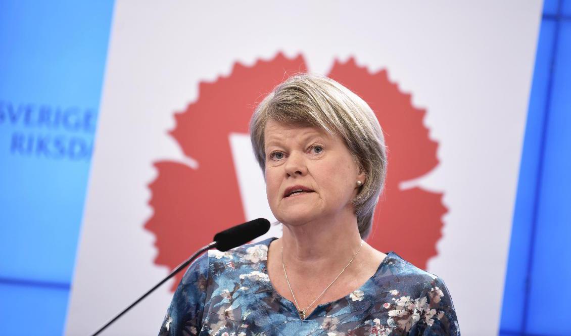 Vänsterpartiets ekonomisk-politiska talesperson Ulla Andersson. Arkivbild. Foto: Pontus Lundahl/TT
