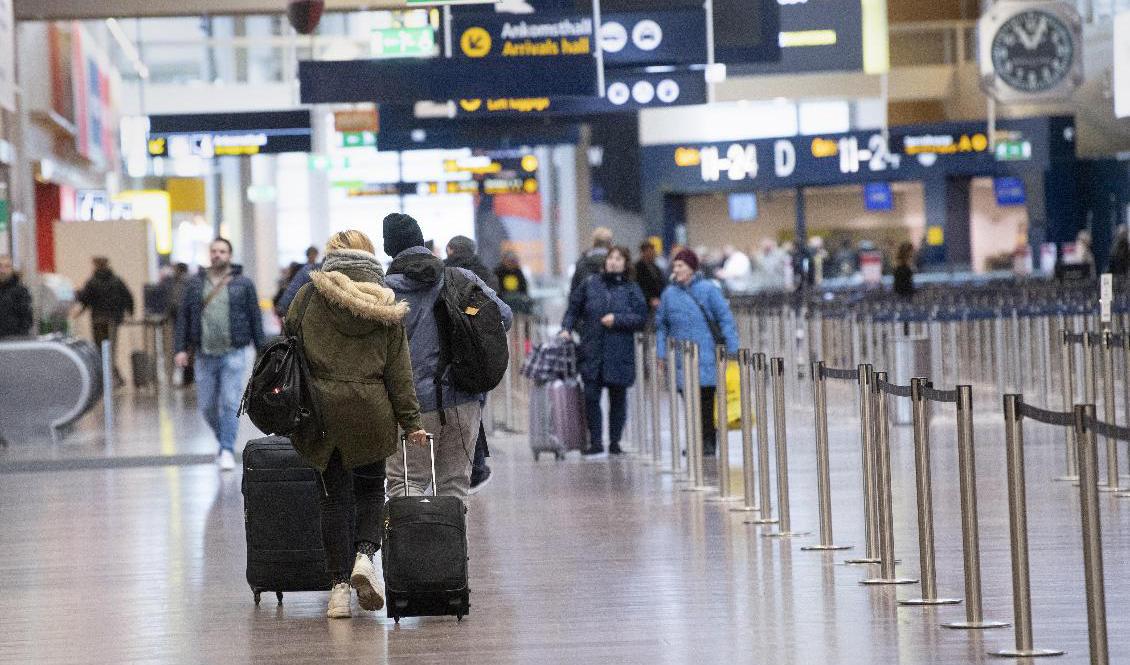 Ett par åkte fast med falska covidintyg på Arlanda. Arkivbild. Foto: Fredrik Sandberg/TT
