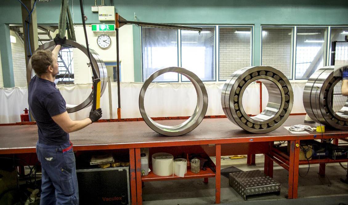 Tillverkning av lager vid SKF:s fabrik i Göteborg. Arkivbild. Foto: Björn Larsson Rosvall/TT