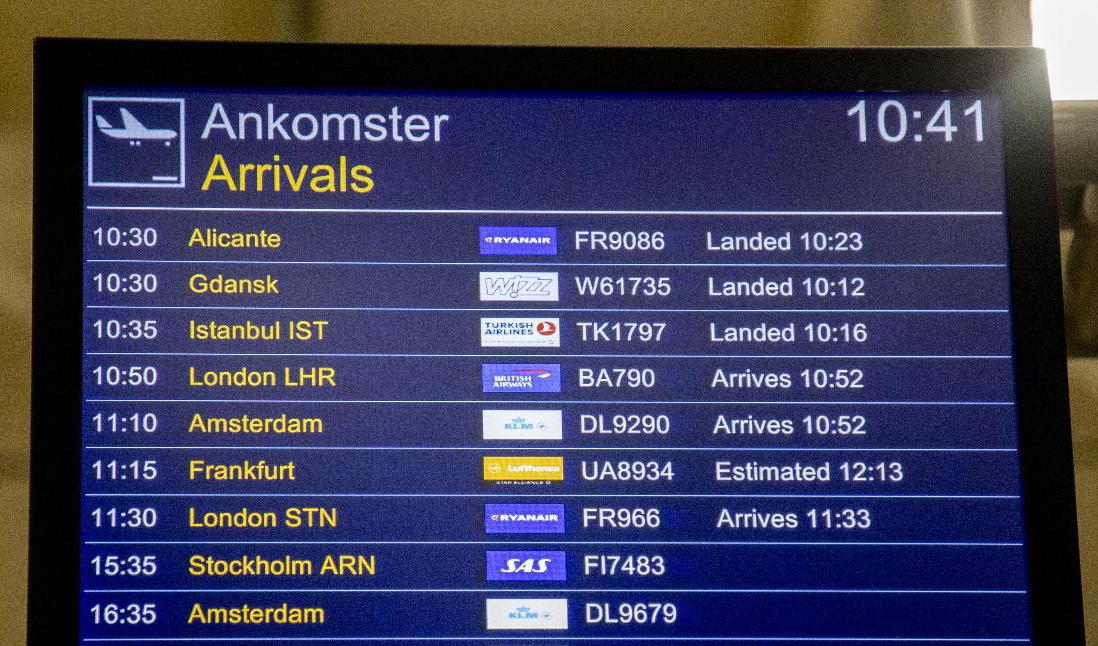 Ankomsthallen på Landvetter utanför Göteborg. Arkivbild. Foto: Adam Ihse/TT