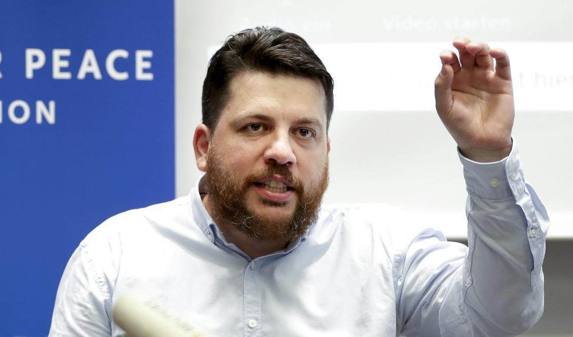 Leonid Volkov, en av de högsta cheferna för FBK. Foto: Michael Sohn/AP/TT