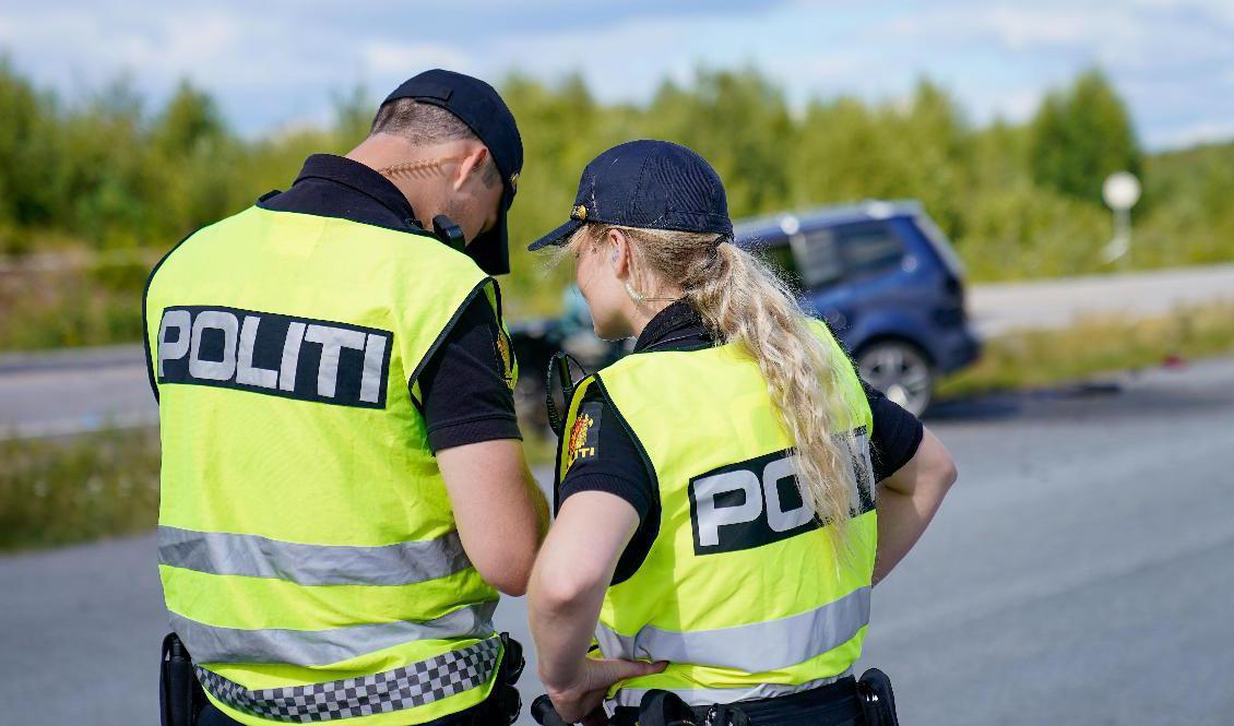 Nu är det klart att det blir en svensk-norsk polisstation på gränsen. Arkivbild. Foto: Torstein Bøe/NTB/TT