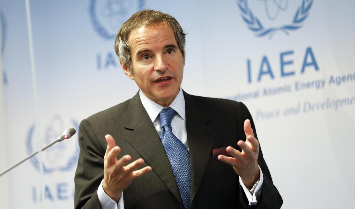 IAEA-chefen Rafael Mariano Grossi har rest till Iran för möten. Arkivbild. Foto: Lisa Leutner/AP/TT