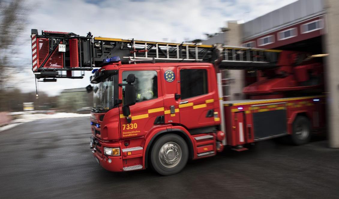 Räddningstjänsten lyckades hindra branden på bilskroten från att sprida sig. Arkivbild. Foto: Pontus Lundahl/TT