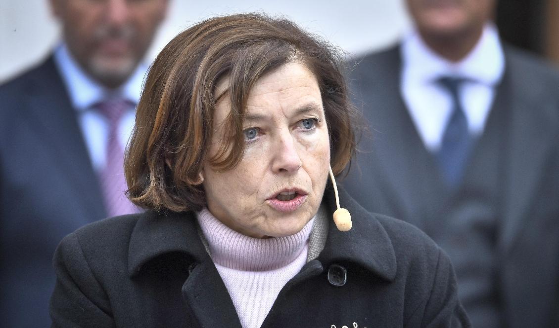 Frankrikes försvarsminister Florence Parly markerade ännu en gång mot USA. Foto: Claudio Bresciani/TT