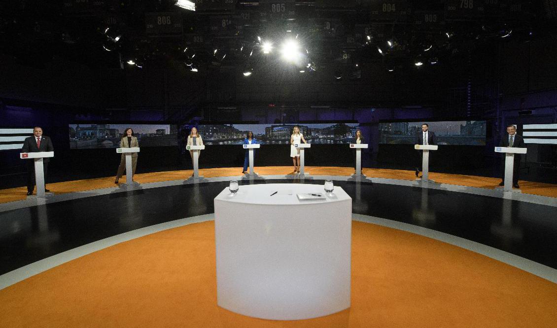 En valrysare nästa höst ser ut vänta tre av åtta partiledare. Arkivbild. Foto: Henrik Montgomery/TT