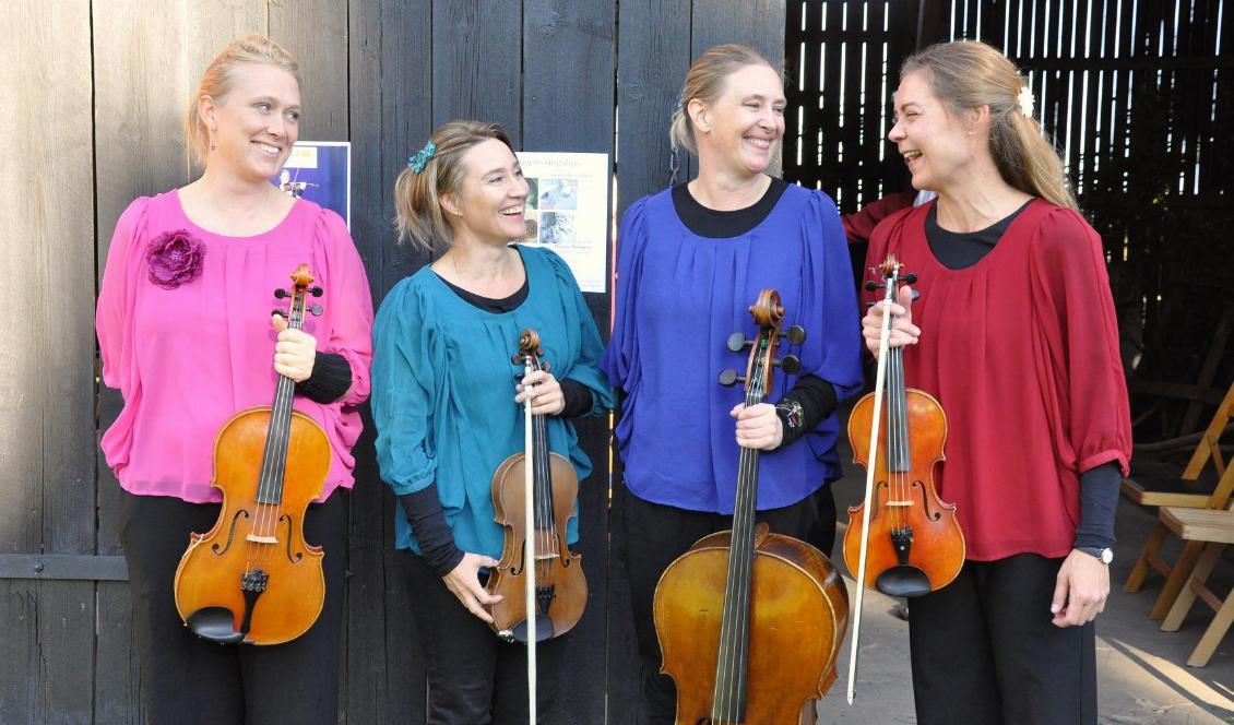 Under många år har den mångsidiga kvartetten introducerat klassisk musik för bland annat mellanstadiebarn. Foto: Jenny Ljungkvist
