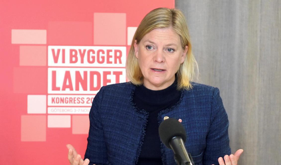 Vad gör Magdalena Andersson (S) om regeringens budget inte går igenom? Arkivbild. Foto: Anders Wiklund/TT