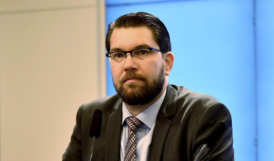 Sverigedemokraternas partiledare Jimmie Åkesson (SD). Arkivbild. Foto: Duygu Getiren Maden/TT