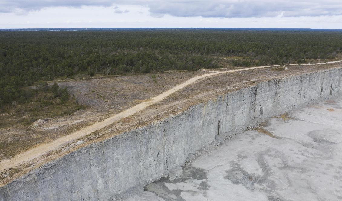 Kalkbrotten i Slite är enorma. Arkivbild. Foto: Fredrik Sandberg/TT