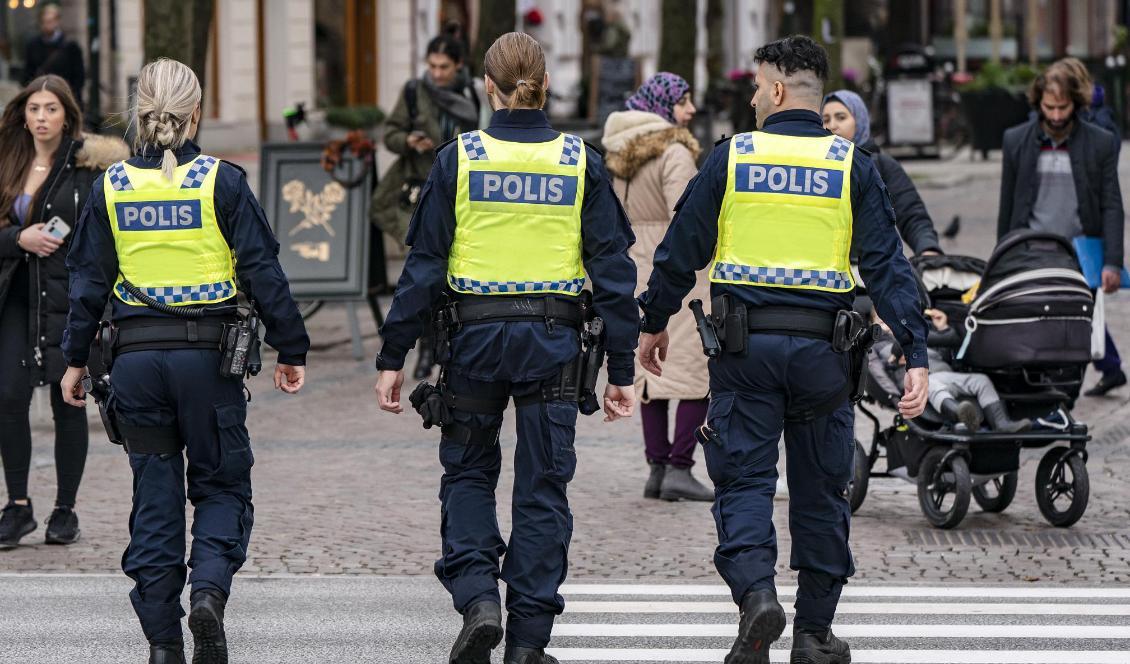 
Mer behöver göras mot förolämpningar mot poliser, anser Kristdemokraterna. Arkivbild. Foto: Johan Nilsson/TT                                            