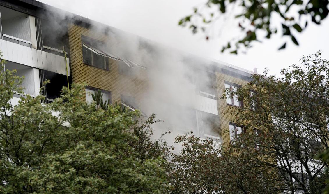 De värst drabbade lägenheterna är totalförstörda. Förödelsen efter den dramatiska explosionen med efter följande brandförlopp i Annedal i Göteborg i slutet på september är omfattande. Arkivbild. Foto: Björn Larsson Rosvall/TT