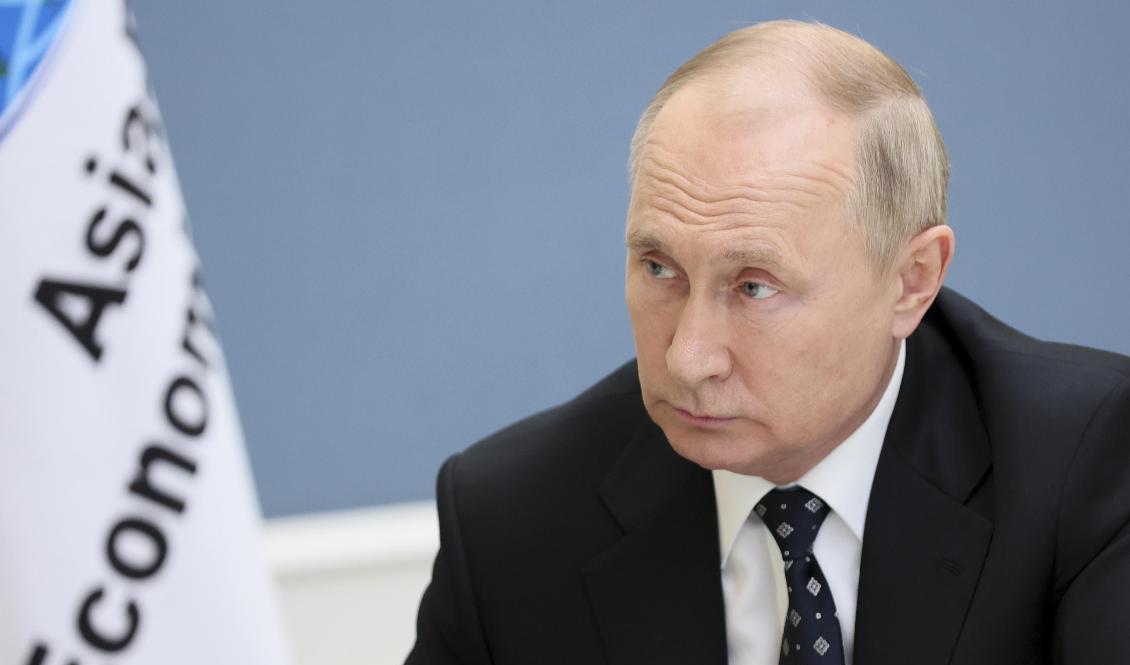Rysslands president Vladimir Putin. Foto: Mikhail Metzel/Sputnik via AP/TT