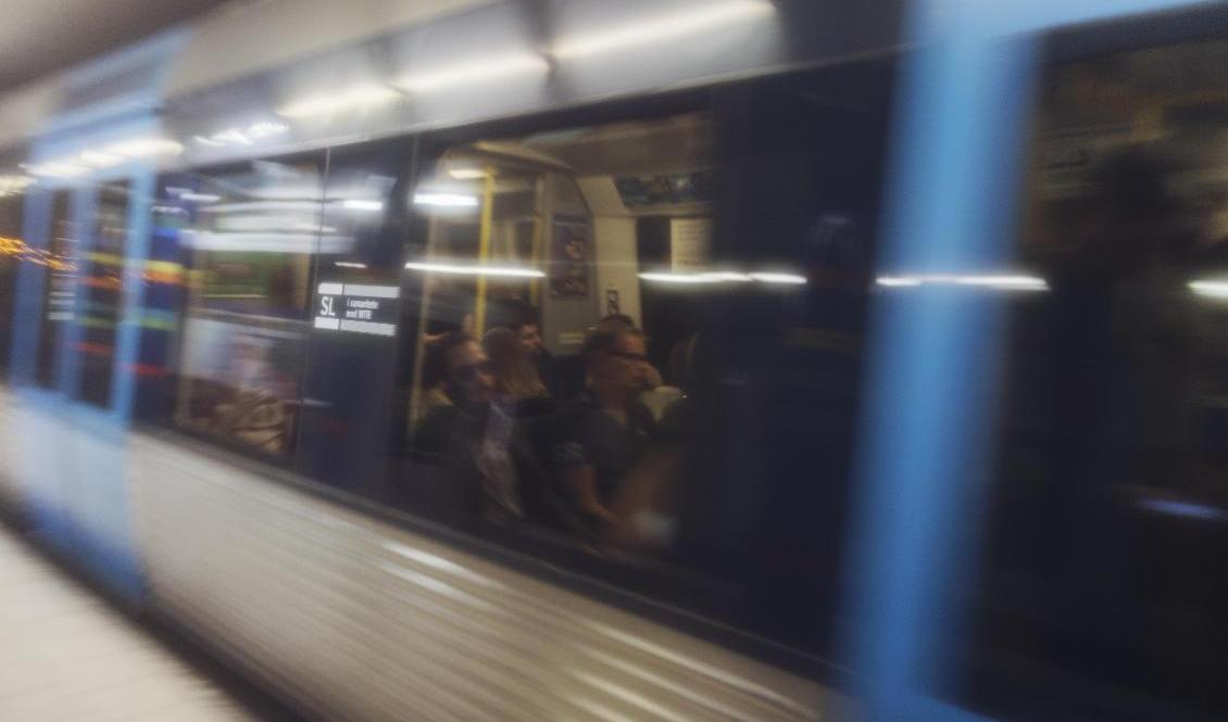 Det är stopp på gröna linjen mellan T-centralen och Gullmarsplan. Arkivbild. Foto: Stina Stjernkvist/TT