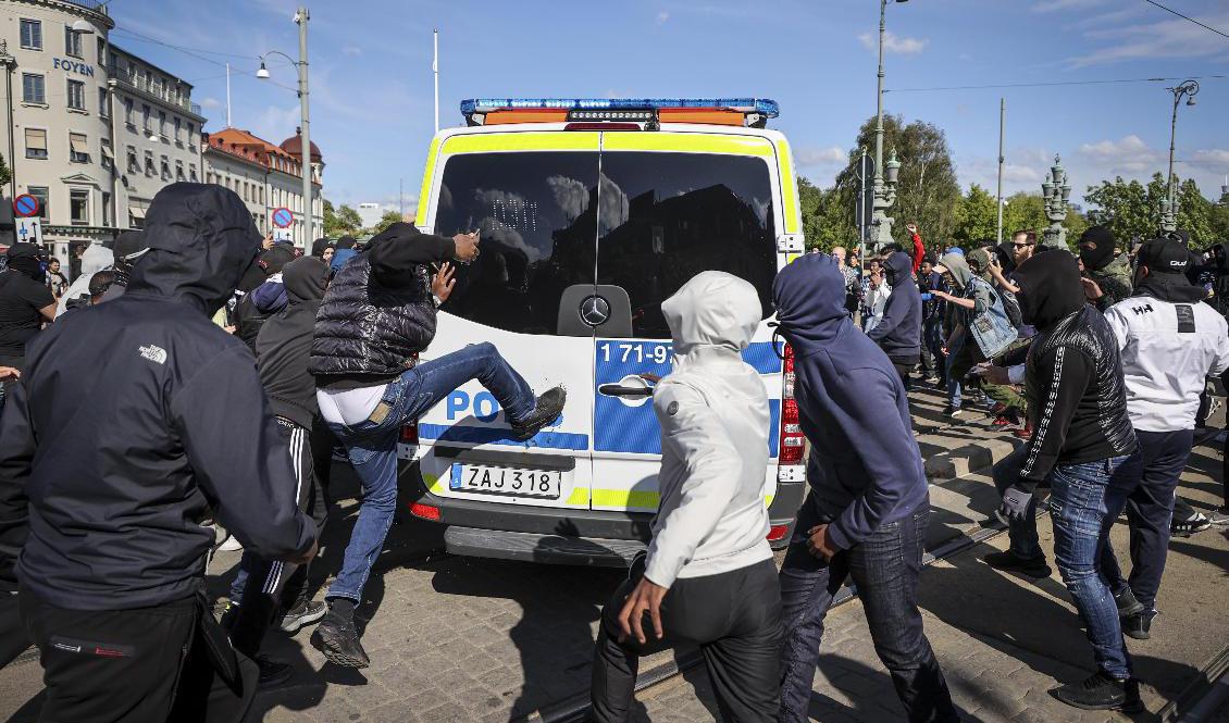 Ytterligare tre män döms för brott i samband med Black lives matter-manifestation i Göteborg förra sommaren. Arkivbild. Foto: Adam Ihse/TT