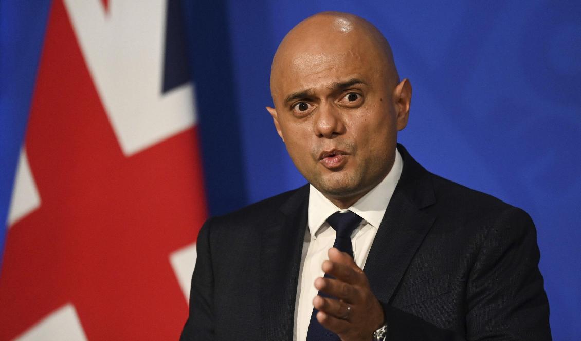 Storbritanniens hälsominister Sajid Javid. Arkivbild. Foto: Toby Melville/AP/TT