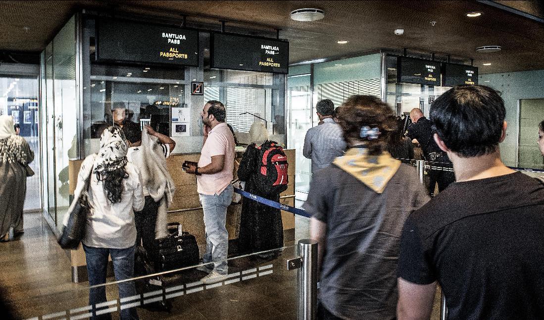 Passkontroll på Arlanda. Arkivbild. Foto: Tomas Oneborg/SvD/TT