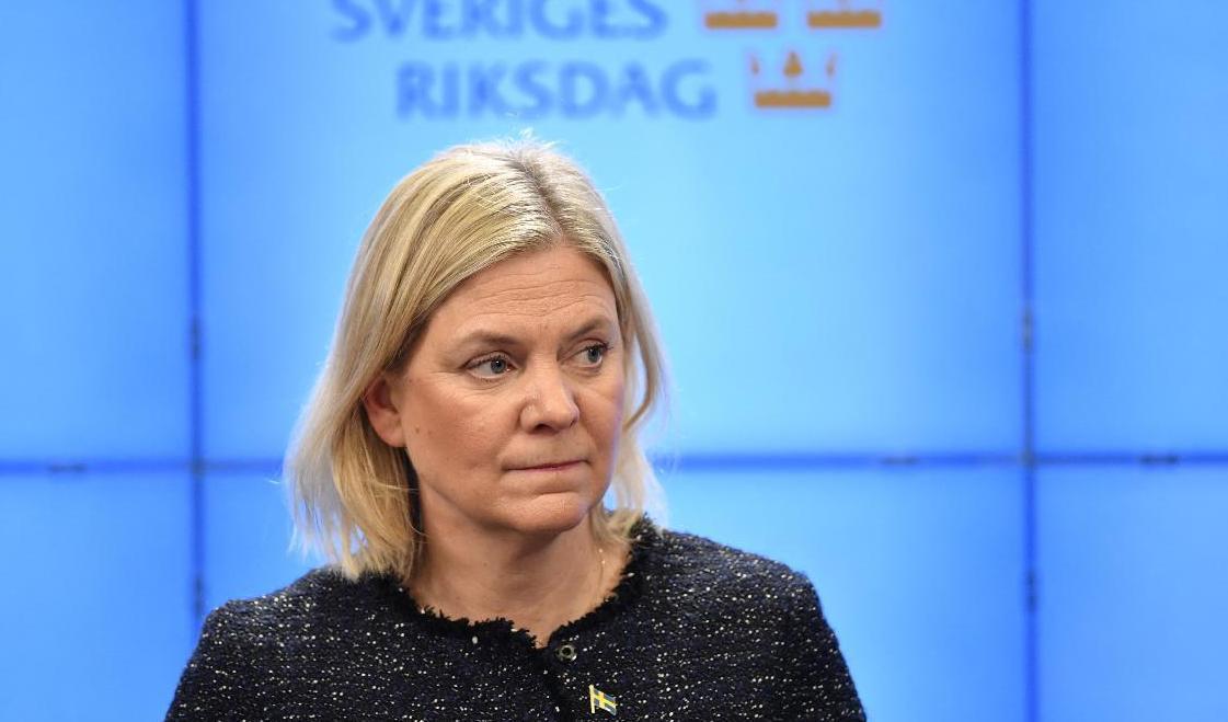 Statsminister Magdalena Andersson (S) har anledning att glädja sig åt resultatet i Sifoundersökningen som genomförts på uppdrag av SvD och GP. Arkivbild. Foto: Anders Wiklund/TT