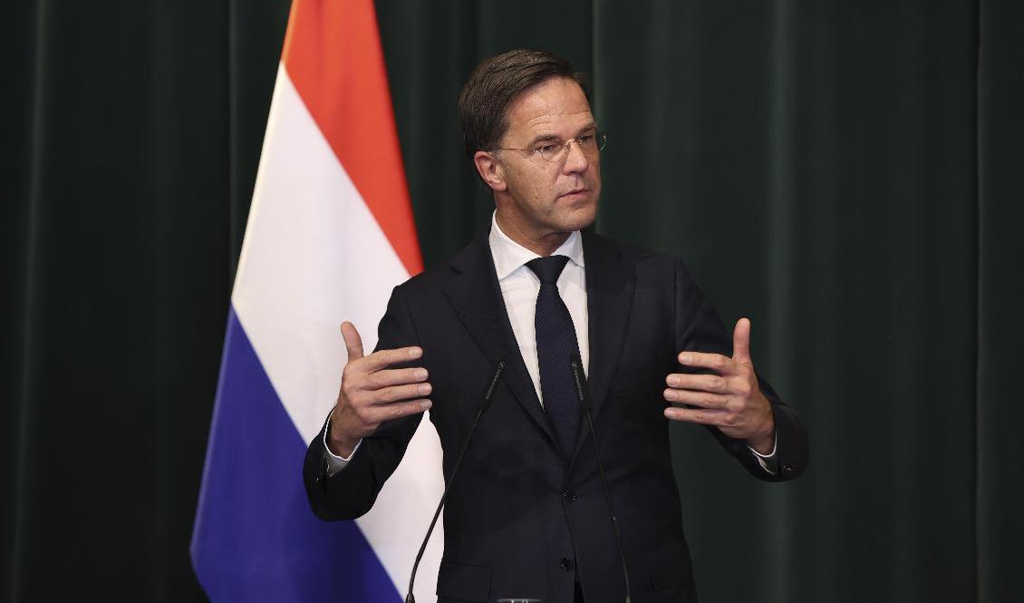 Nederländernas premiärminister Mark Rutte. Foto: Franc Zhurda/AP/TT