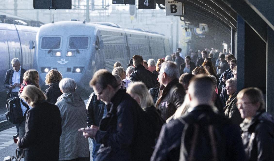 Färre tåg väntas gå under julveckan. Arkivbild. Foto: Johan Nilsson/TT