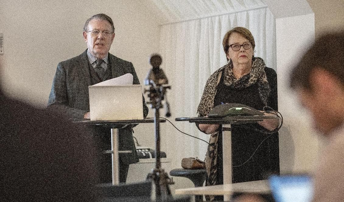 Konkursförvaltnarna Hans L Bergqvist och Anne-Marie Pouteaux. Foto: Björn Larsson Rosvall/TT