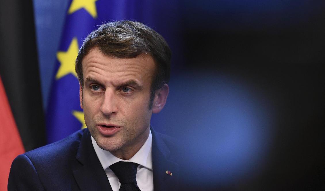 Frankrikes president Emmanuel Macron. Arkivbild. Foto: John Thys/AP/TT