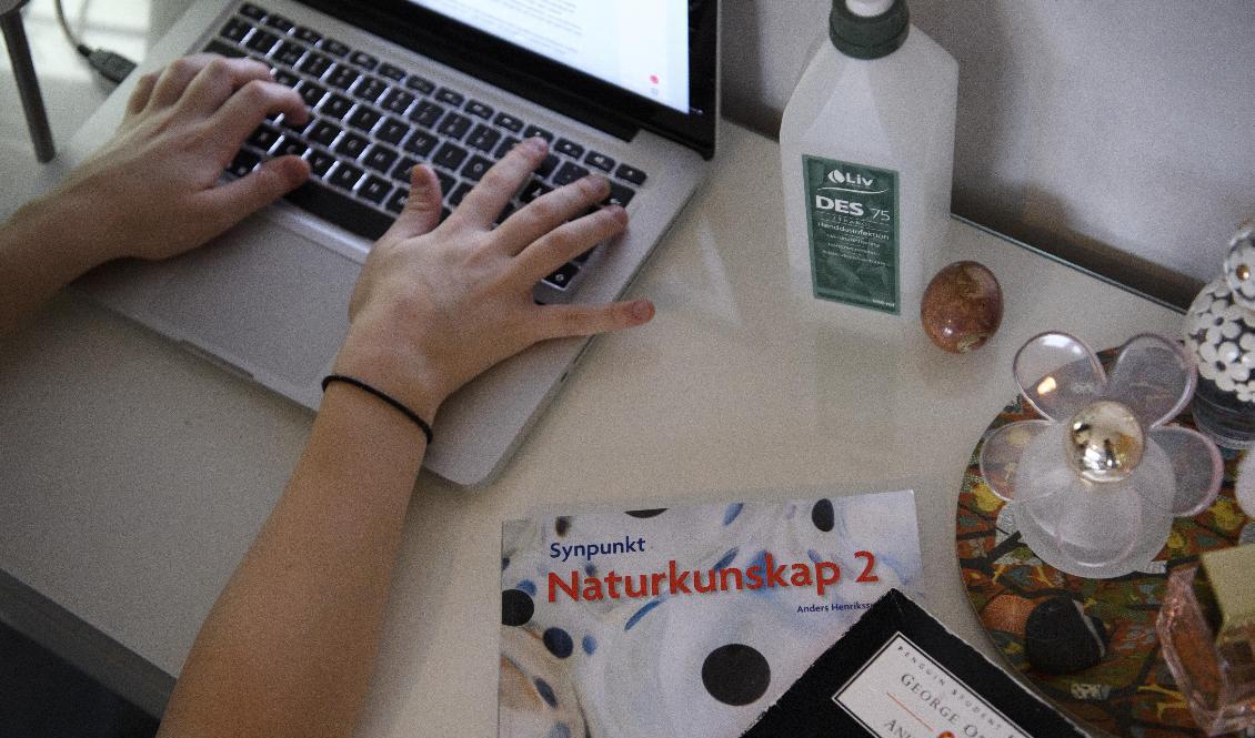 Skolor som vill ge särskilt stöd i form av distansundervisning har fått nej av Skolinspektionen. Arkivbild. Foto: Jessica Gow/TT