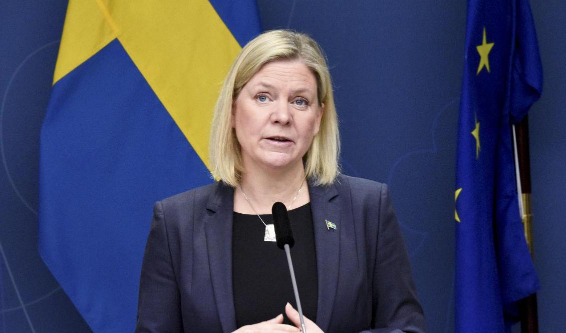 Det är med en tydlig opinionsvind i ryggen som statsminister Magdalena Andersson (S) deltar i dagens partiledardebatt i riksdagen. Arkivbild. Foto: Marko Säävälä/TT