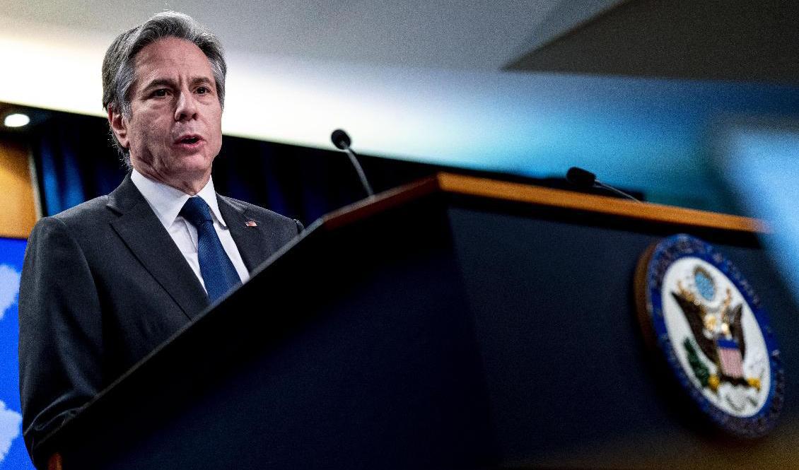 Antony Blinken. Bild från tidigare i januari. Foto: Andrew Harnik/AP/TT