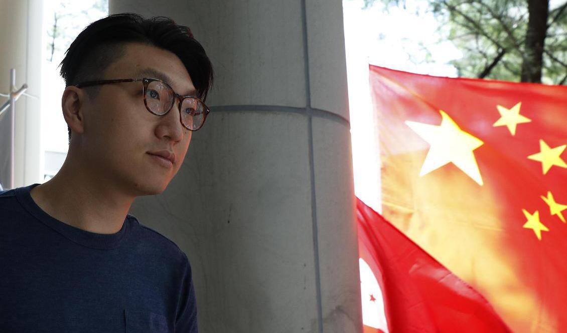 Hongkong-aktivisten Edward Leung uppges ha släppts ur fängelse tidigt på onsdagsmorgonen. Arkivbild från 2016. Foto: Kin Cheung/AP/TT