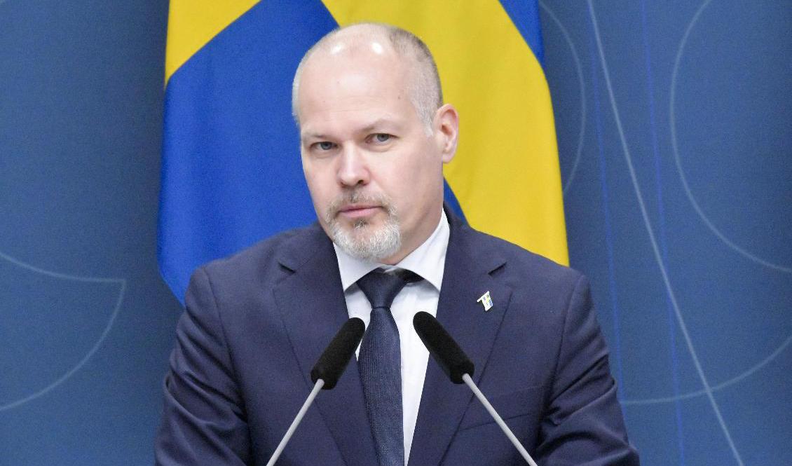 Justitie- och inrikesminister Morgan Johansson (S) vill skärpa straffen för knivbrott. Foto: Marko Säävälä/TT