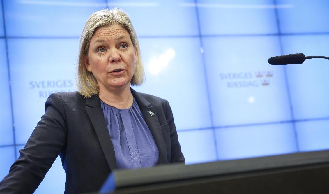 Statsminister Magdalena Andersson. Arkivbild. Foto: Fredrik Persson/TT