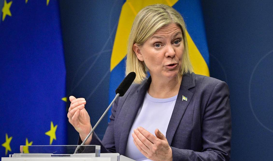 Statsminister Magdalena Andersson (S) deltar under fredagen och lördagen på ett informellt EU-toppmöte i Paris där Rysslands krig i Ukraina ska diskuteras. Foto: Jonas Ekströmer/TT