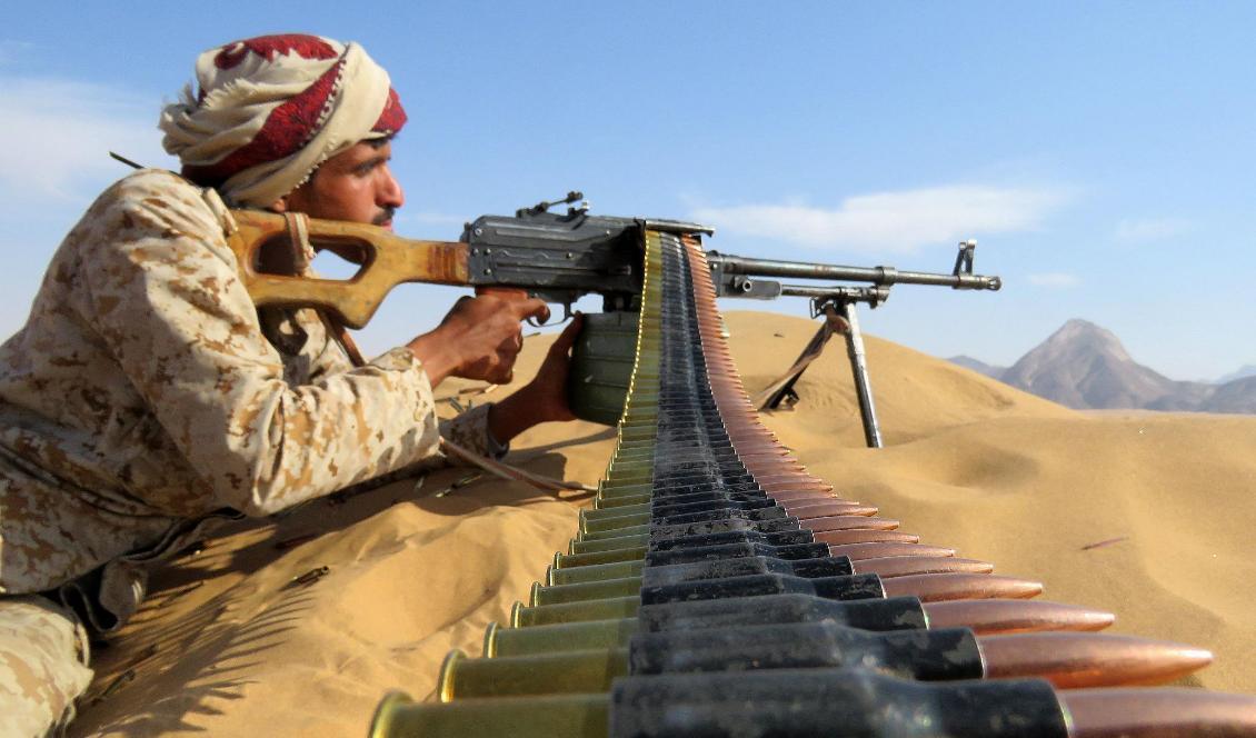 En soldat i Jemen den 10 november 2021. Foto: AFP via Getty Images