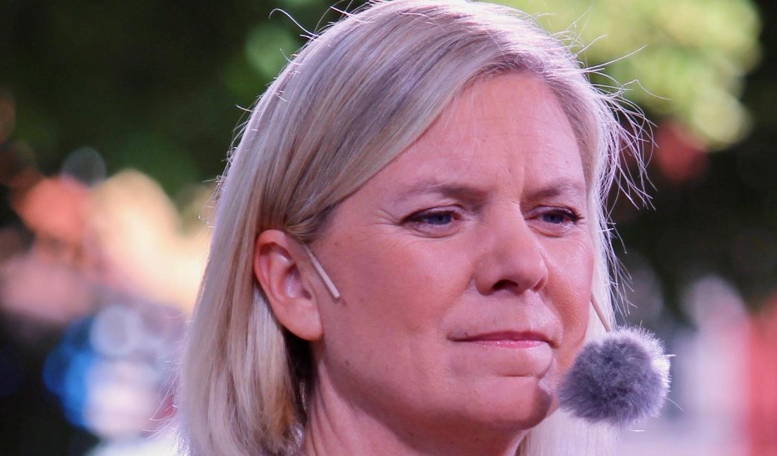 

Socialdemokraternas partiledare Magdalena Andersson. S går framåt i en ny opinionsmätning. Foto: Susanne W. Lamm                                                                                        