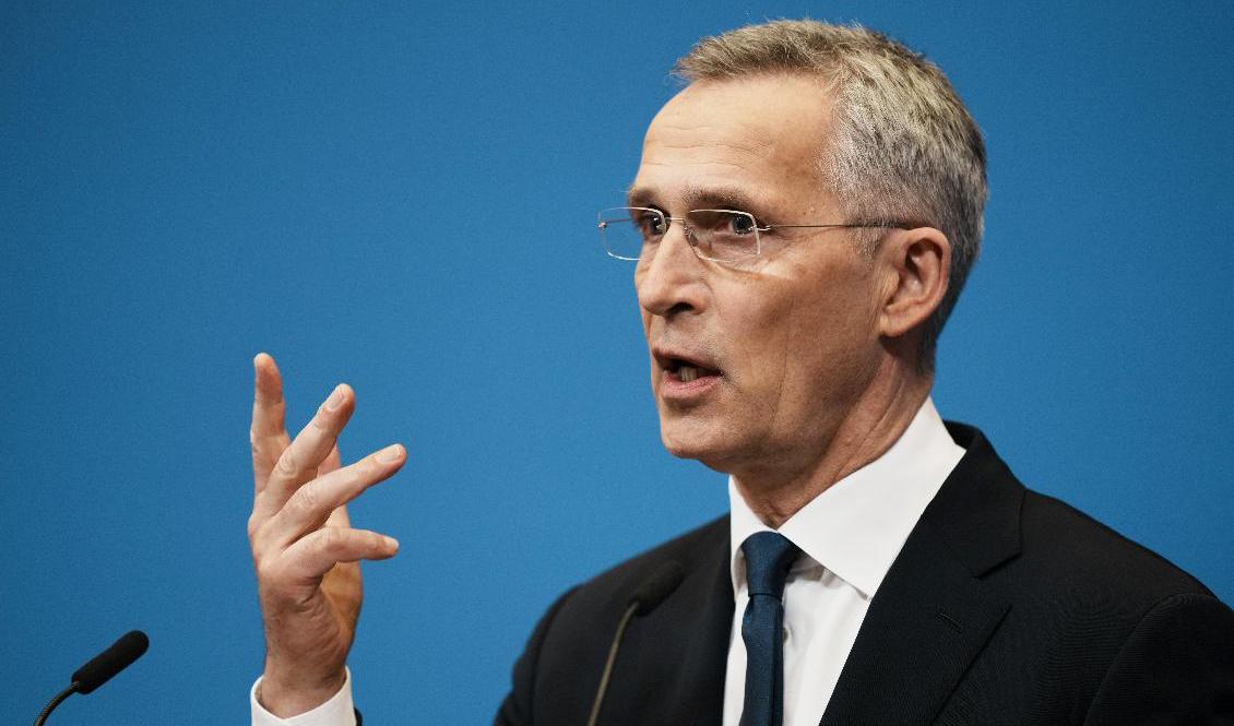 Norske Jens Stoltenberg fortsätter i minst ett år till som generalsekreterare för militäralliansen Nato. Foto: Thibault Camus/AP/TT
