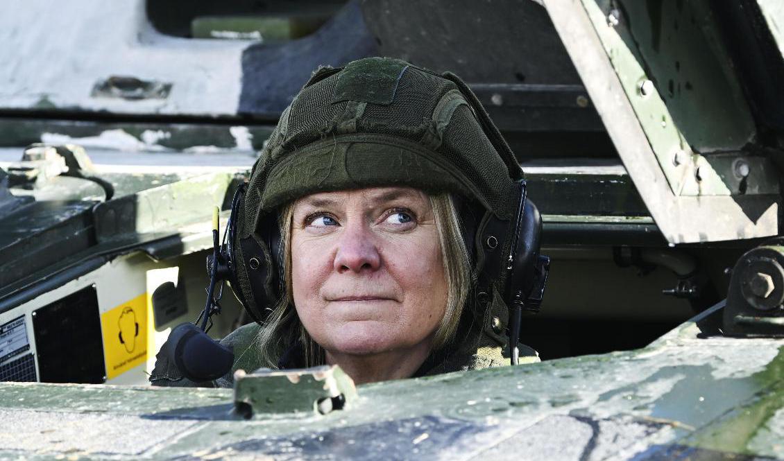 Statsminister Magdalena Andersson (S) ökar stort i den senaste Novus-undersökningen av väljarnas förtroende för partiernas partiledare. Arkivbild. Foto: Anders Wiklund/TT