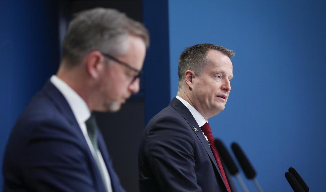 Finansminister Mikael Damberg och integrations- och migrationsminister Anders Ygeman. Foto: Christine Olsson/TT
