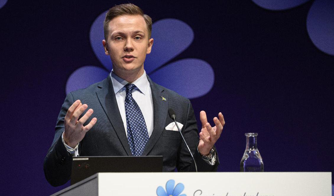 Sverigedemokraterna rättspolitiske talesperson Tobias Andersson. Arkivbild. Foto: Tommy Pedersen/TT