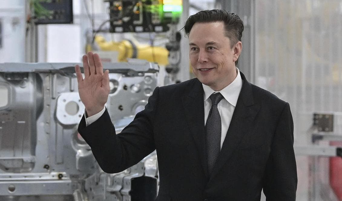 Teslas vd Elon Musk. Arkivbild. Foto: Patrick Pleul/AP/TT